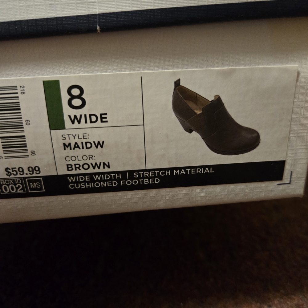 Croft & Barrow Ortholite MaidW Brown Clog Size 8W Brown Like New - Picture 2 of 10